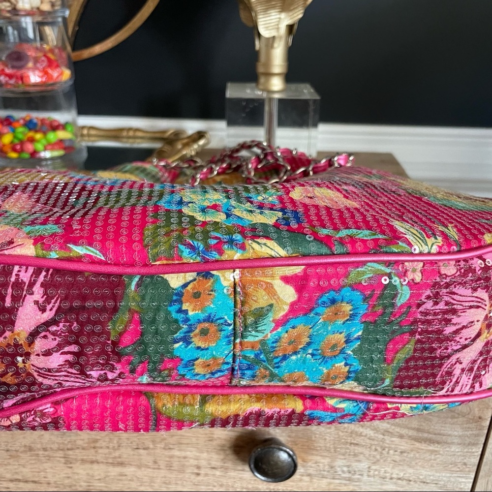 Oversized coin purse pouch sequins vintage style purse - Picture 5 of 12
